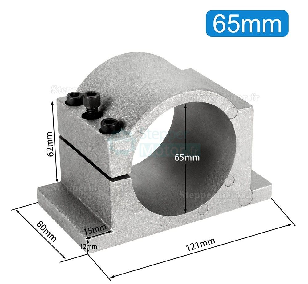 1,5kW 110V/220V Kit moteur de broche refroidi par eau huajiang1.5 + H100-1.5C2/S2 avec variateur de fr&eacute;quence et pompe &agrave; eau et 13 pi&egrave;ces pinces ER20 et support
